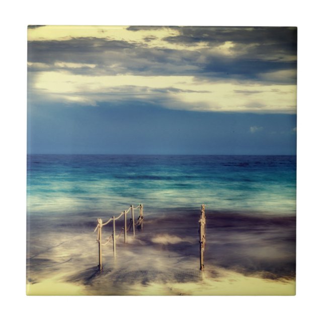 Aquarelas, praia e mar, céu (Frente)