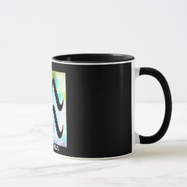 "AQUÁRIO" 11 onças. CANECA DE CAFÉ DA CAMPAINHA