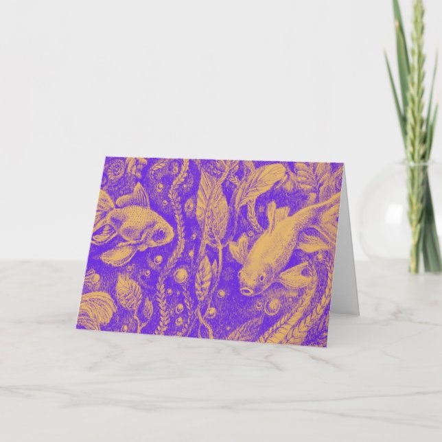 Aquário Barroco - Cartões de agradecimentos (Frente)