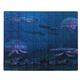 Aquário de águas-vivas noturnas