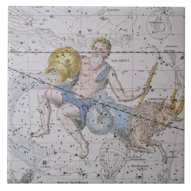 Aquário e Capricórnio, "de um atlas celestial", (Frente)