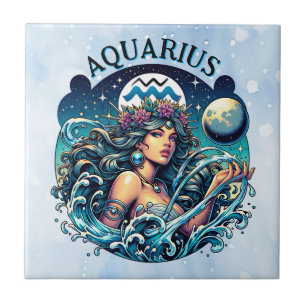 Aquário Portador de Água Mulher Bonita Astrologia