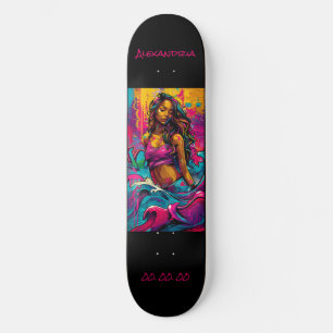 Aquarius Astrology Grafitti Personaliza skate