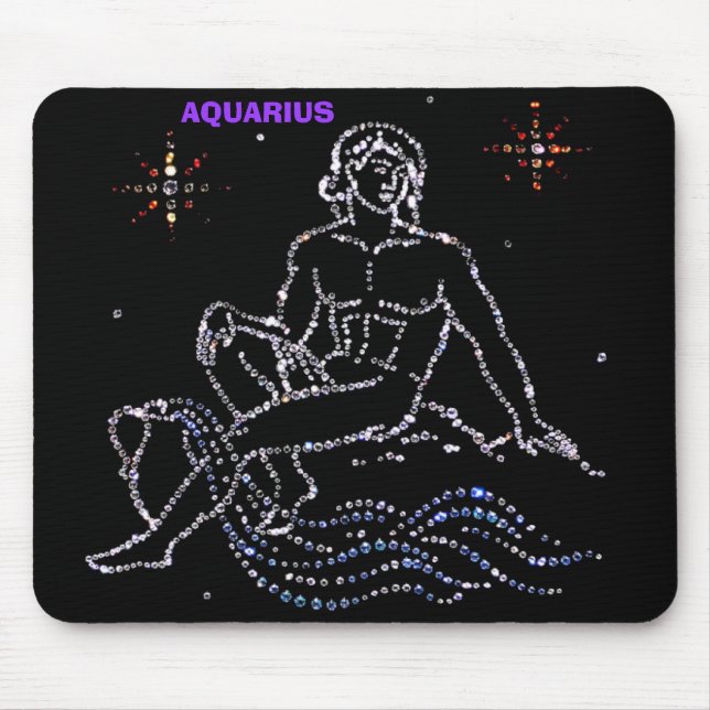 Aquarius Astrology Mousepad (Frente)