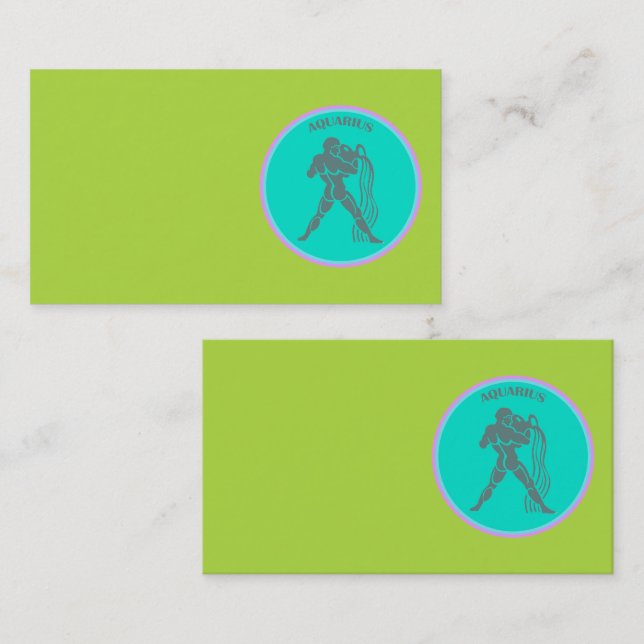 Aquarius Cartão de visita (Frente/Verso)