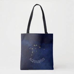 Aquarius Constulation Tote Bag