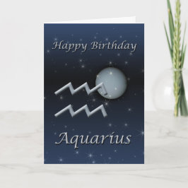 Aquarius Uranus Feliz Cartão de Aniversário