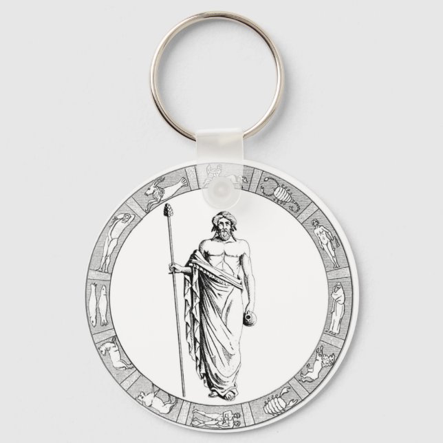 Aquarius Zodiac Chaveiro (Frente)