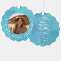 Aquarius Zodiac - Sinal de Astrologia Foto Birthda