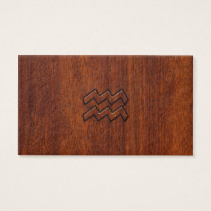 Aquarius Zodiac - Sinal Mahogany - Estilo