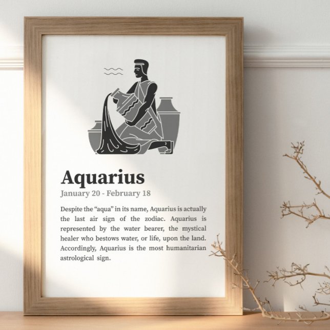 Aquarius Zodiac - Sinal poster (Criador carregado)