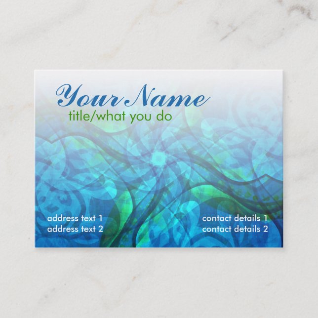 Aquariusoul Cartão de visita (Frente)