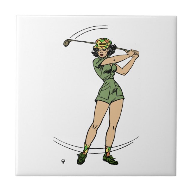 Aquecimento para a dama de golfe (Frente)