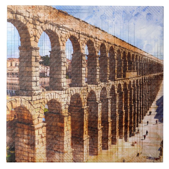 Aqueduto Romano, Segóvia. Espanha. (Frente)