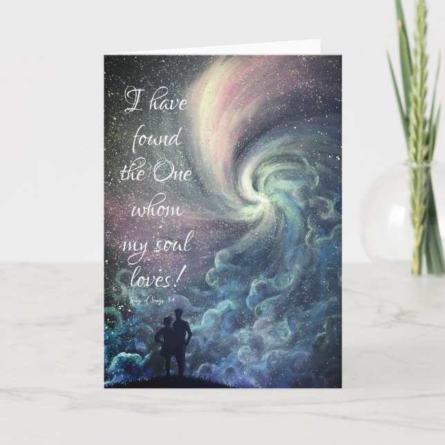 Aquele que a minha alma ama o cartão (Frente)