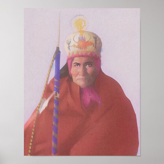 Aquele que Gaba o Impressão de Arte Nativo America (Frente)