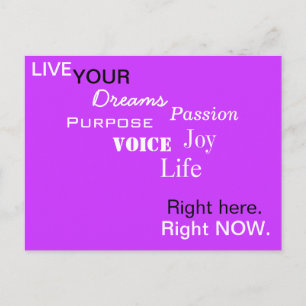 AQUI. AGORA. Cartão Postal