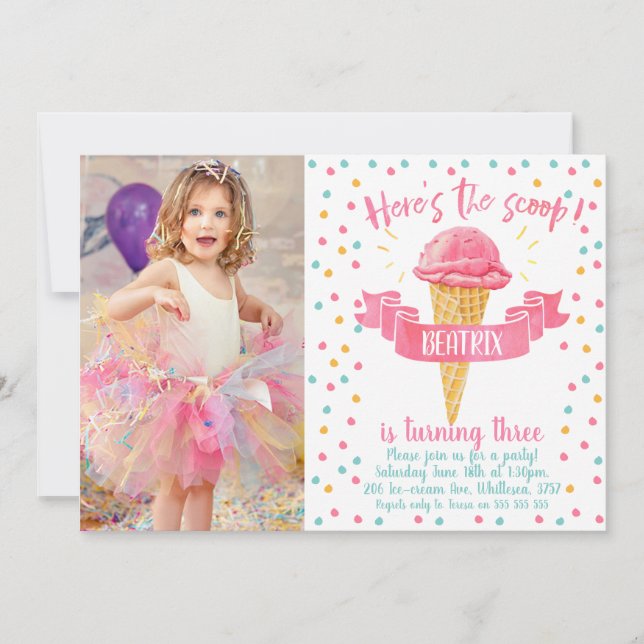 Aqui está o convite de aniversário da Foto Scoop (Frente)