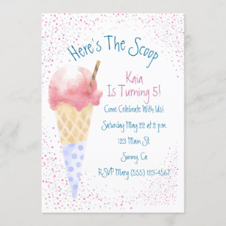 Aqui está o convite de aniversário do Scoop