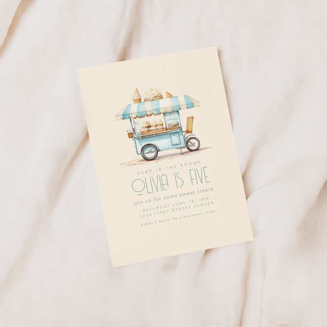 Aqui Está O Convite De Aniversário Do Sorvete Scoo (Criador carregado)