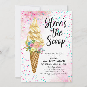 Aqui está o Convite para Chás de panela do Scoop