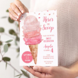 Aqui está o convite para Festa de aniversário de S