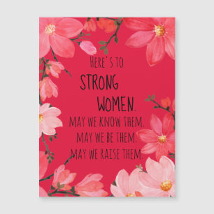 Aqui está para Mulheres Fortes Cherry Red Floral M