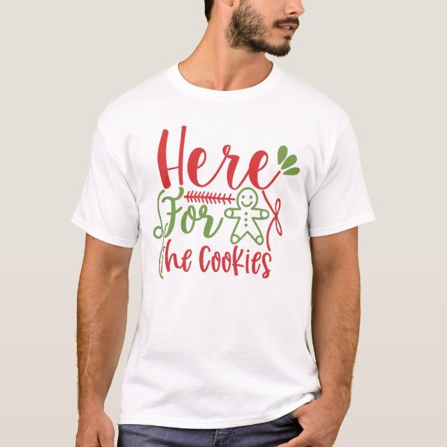 Aqui Para A Camisa De Natal Dos Cookies (Frente)