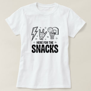 Aqui pelos Lanches Camiseta engraçada de basquete