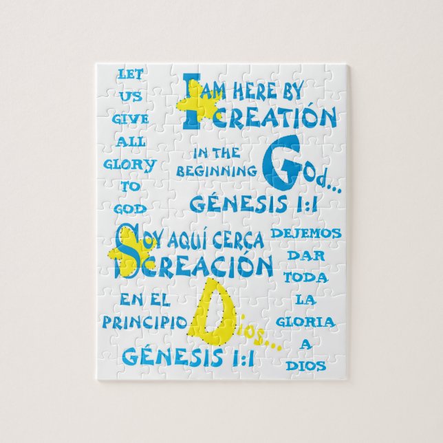 Aqui, Por Creta © - Esp & Eng Jigsee Quebra-cabeça (Vertical)