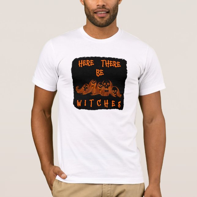 Aqui Tem Bruxas E Camiseta (Frente)