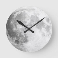 Aqui Vem A Lua / Relógio De Parede De Lua Completa