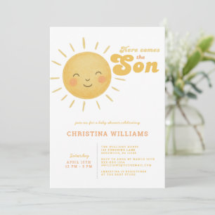 Aqui vem o convite 🌞 Chá de fraldas do Son Boy ✨