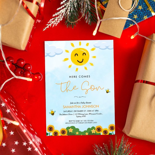 Aqui vem o convite do Chá de fraldas Filho (Criador carregado)