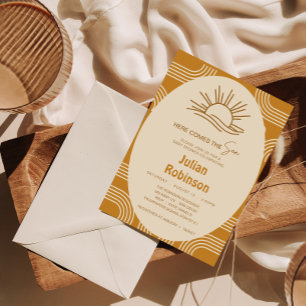 Aqui Vem O Convite Para Chá Do Filho Boho