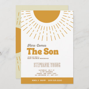 Aqui Vem O Convite Para O Chá de fraldas Filho