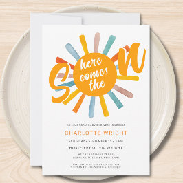 Aqui Vem O Convite Para O Chá de fraldas Filho