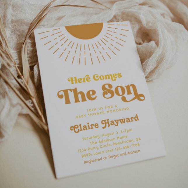 Aqui vem o convite para o Chá de fraldas Son Boy (Criador carregado)