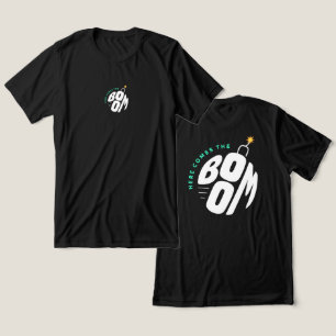 Aqui vem o Design de boom - Tipografia de Bomba Ne