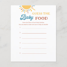 Aqui Vem O Filho Adivinha O Jogo Da Comida Do Bebê