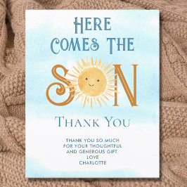 Aqui Vem O Filho Chá de fraldas Obrigado