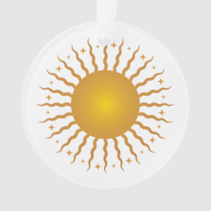 Aqui Vem O Ornamento Acrílico Do Sol