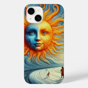 Aqui Vem O Sol - Impressão de Arte AI