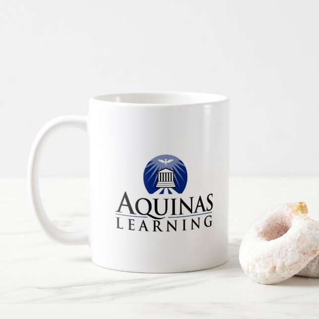 Aquinas que aprende a caneca lisa (Com Donut)