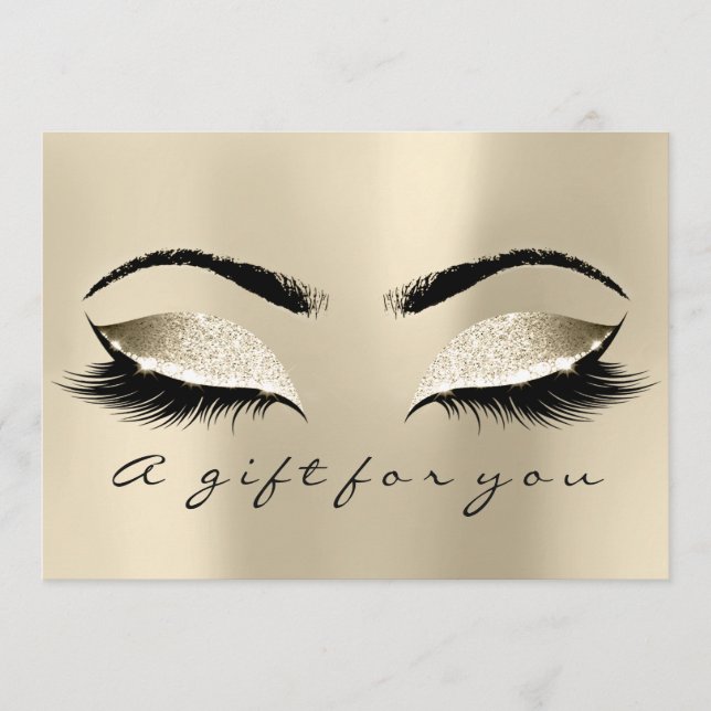 Aquisição de Beleza Lash do Certificado de Present (Frente)