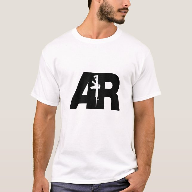 AR-15 Gun, AR15 - Camiseta Rifle (Frente)