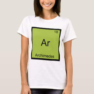Ar - Arquimedes Camiseta Engraçada Símbolo Element