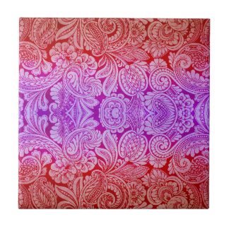 Arabesque do Victorian, HALYDON em vermelho & em