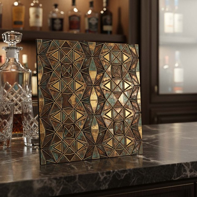 Arabesque Starburst: Bronze Oxidado #14 ID1227 (Criador carregado)