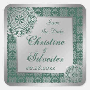 Arábico Silver Lace, salve adesivos de data